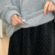 Polo領毛巾料衛衣