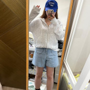 薄身碎花zip up
