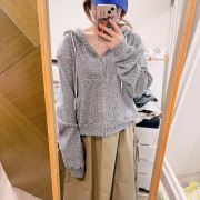 薄身碎花zip up