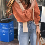 Aya 小格子上衣