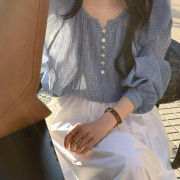 Aya 小格子上衣