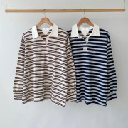 間條polo tee