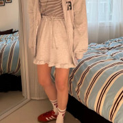 Sport chic棉質短裙