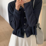 超薄身碎花外套