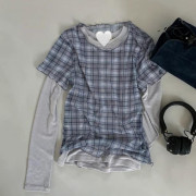 網紗格仔tee