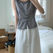 Gingham check 背心上衣