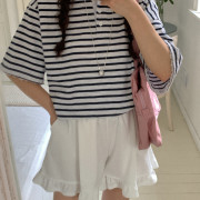 Mona棉質花邊短褲