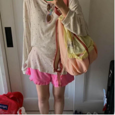Heather 碎花tee