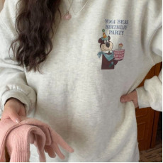 生日熊抓毛衛衣