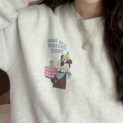 生日熊抓毛衛衣