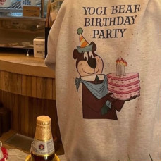 生日熊抓毛衛衣