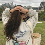 生日熊抓毛衛衣