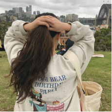 生日熊抓毛衛衣